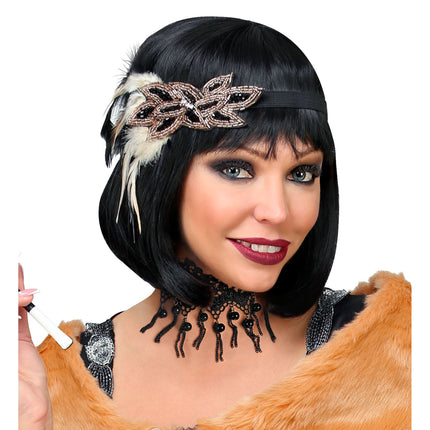 Collar de Halloween con perlas