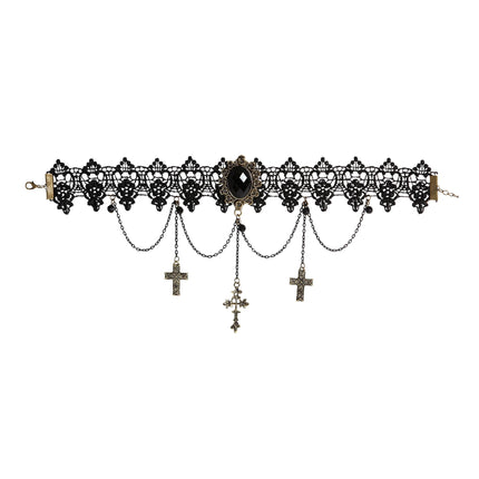 Collar de Halloween con cruces