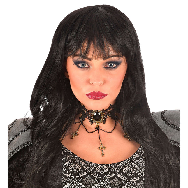 Collar de Halloween con cruces