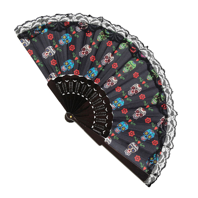 Abanico Día De Los Muertos
