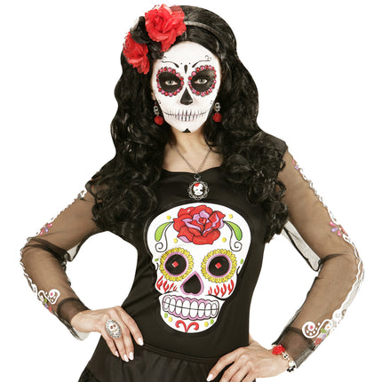 Anillo de Halloween Calavera de plata