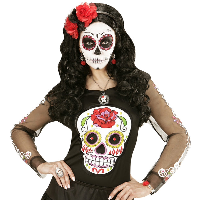 Anillo de Halloween Calavera de plata