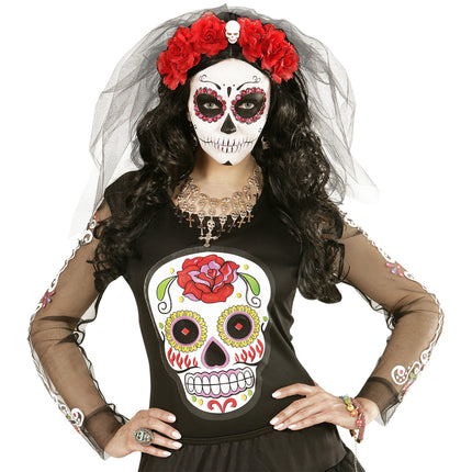 Anillo Halloween Calavera Azul