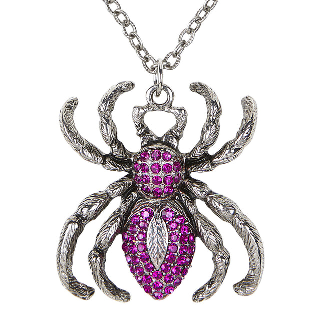 Collar de Halloween Araña morada