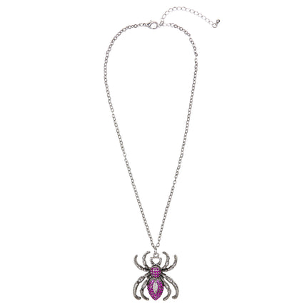 Collar de Halloween Araña morada