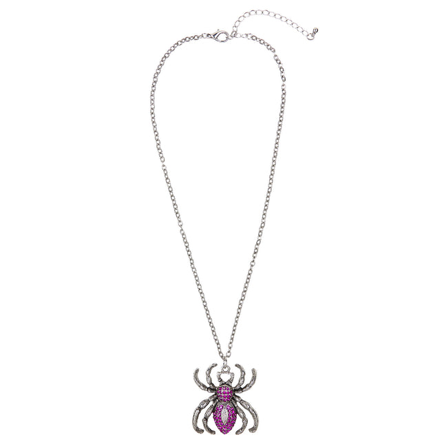 Collar de Halloween Araña morada