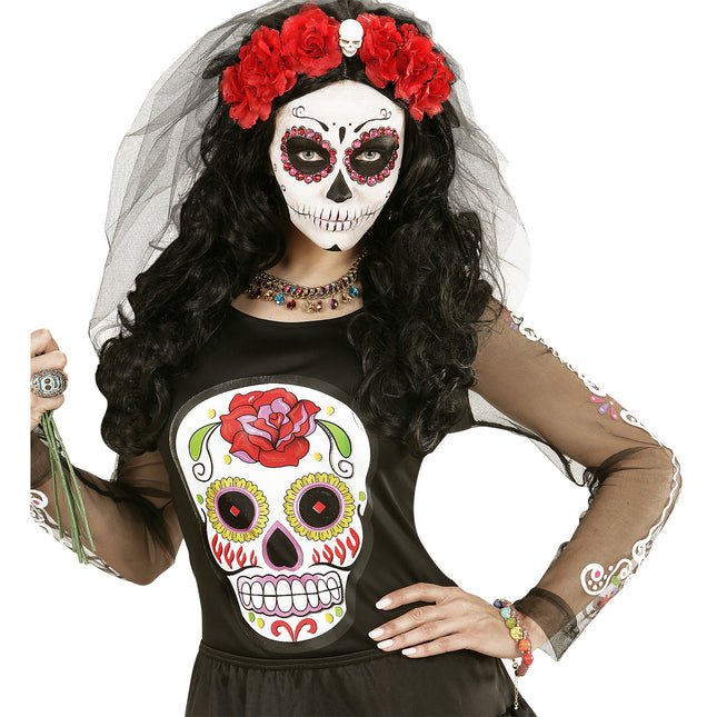 Pulsera de Halloween Calaveras de colores