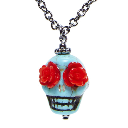 Collar de Halloween Calavera de colores
