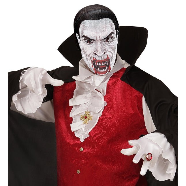 Máscara de Halloween Polvo de Vampiro Blanco