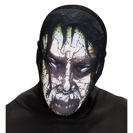 Máscara de Halloween Polvo de Zombie Gris