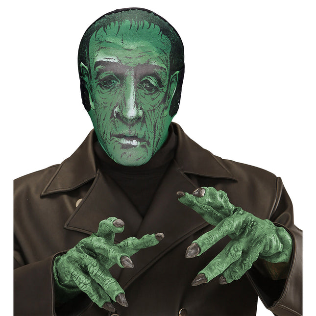 Máscara Halloween Verde Oscuro Zombie