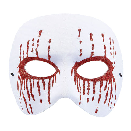 Máscara de Halloween Blanca Psicópata