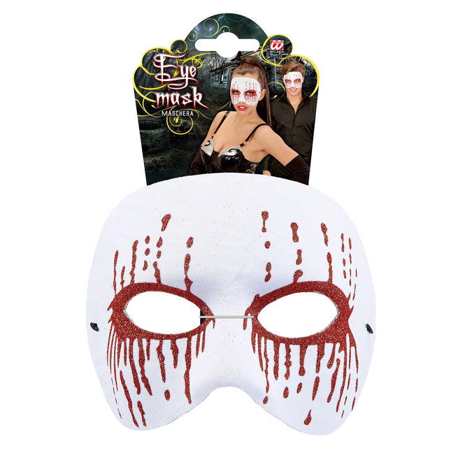 Máscara de Halloween Blanca Psicópata