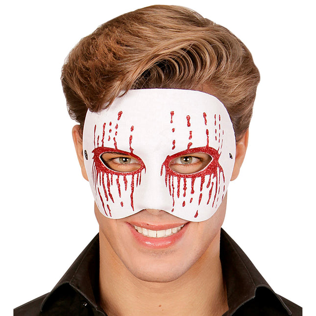 Máscara de Halloween Blanca Psicópata