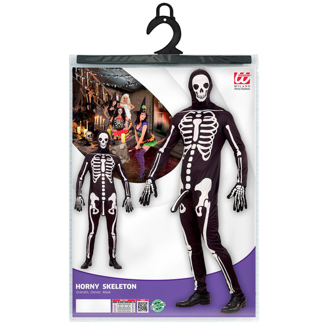Disfraz Halloween Hombre Esqueleto 3 piezas