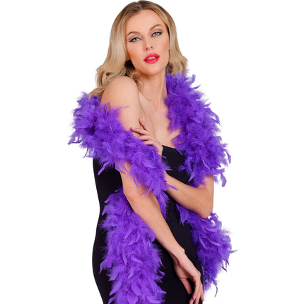 Plumas de boa morada 1,8 m