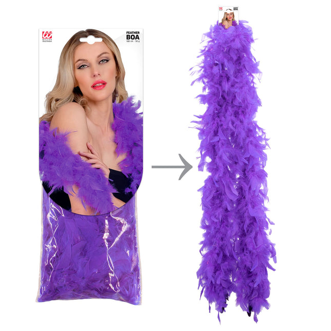 Plumas de boa morada 1,8 m