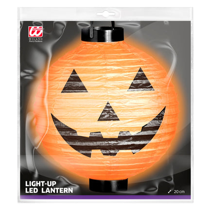 Linterna de Halloween Calabaza Naranja 20cm