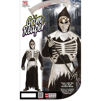 Disfraz de Halloween de Parca Flaca Infantil 3 piezas