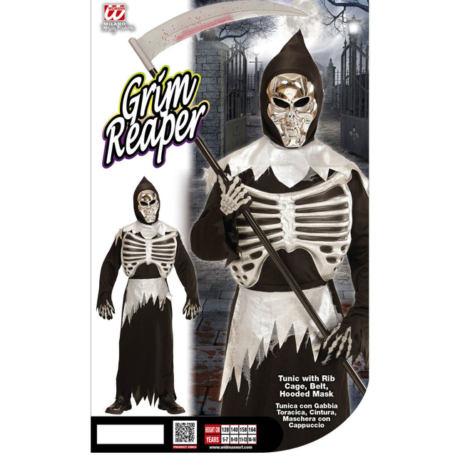 Disfraz de Halloween de Parca Flaca Infantil 3 piezas