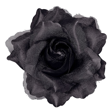 Flor de pelo negra
