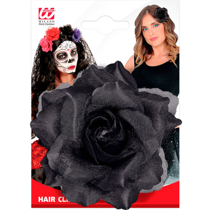 Flor de pelo negra