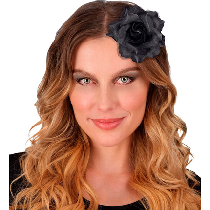Flor de pelo negra