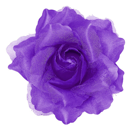 Flor morada para el pelo
