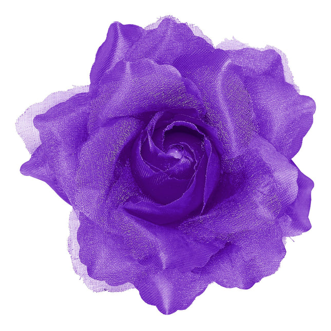 Flor morada para el pelo