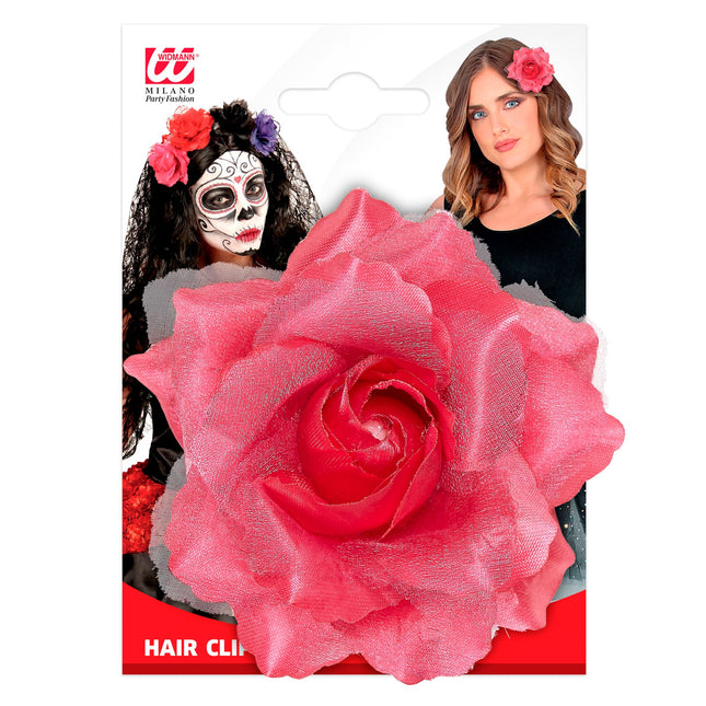 Flor de pelo rosa