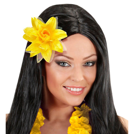 Flor de pelo amarilla