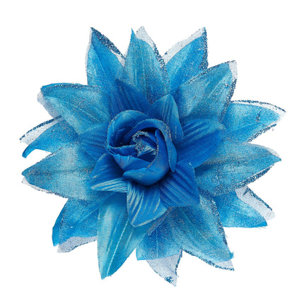 Flor de pelo azul