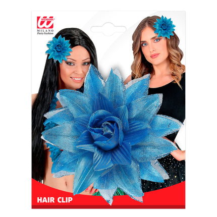Flor de pelo azul