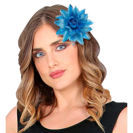 Flor de pelo azul
