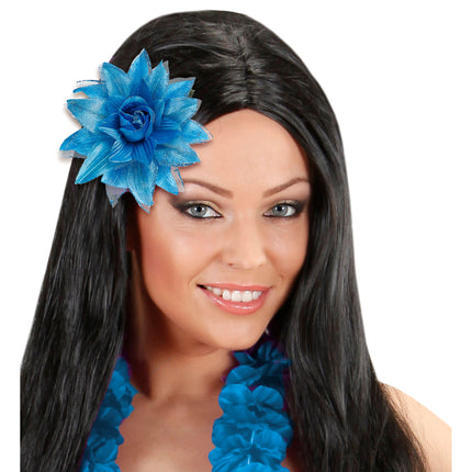 Flor de pelo azul