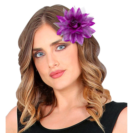 Purpurina Flor Pelo Morado