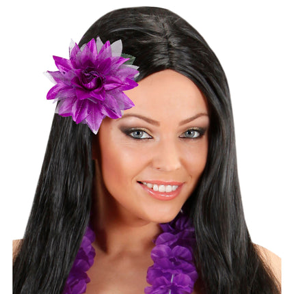 Purpurina Flor Pelo Morado