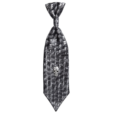 Corbata Halloween Esqueleto Metálico