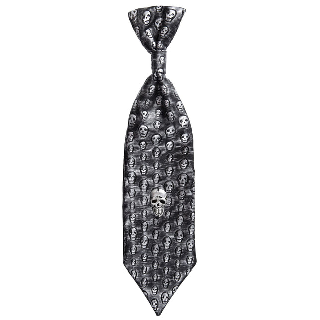 Corbata Halloween Esqueleto Metálico