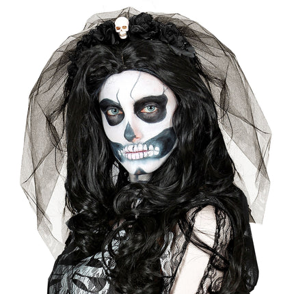 Diadema de Halloween con velo