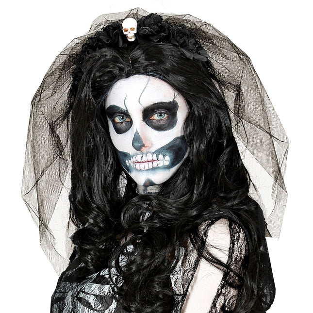 Diadema de Halloween con velo