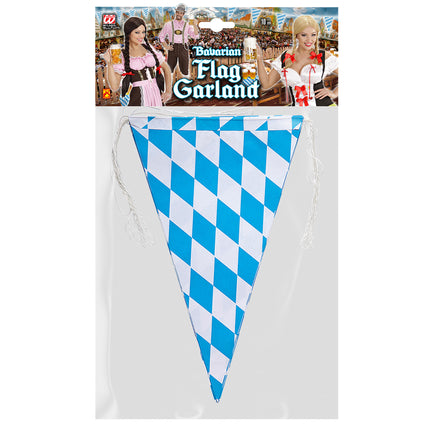 Guirnalda Oktoberfest Azul Blanco 6m
