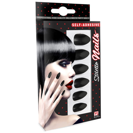 Uñas postizas negras