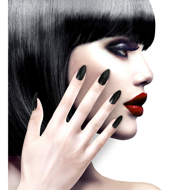 Uñas postizas negras