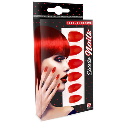 Uñas postizas rojas