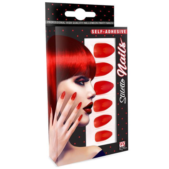 Uñas postizas rojas