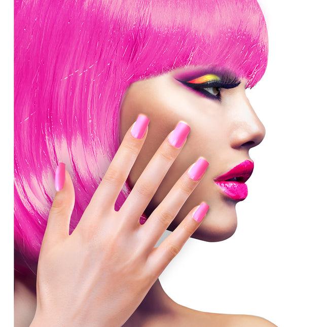 Uñas postizas rosas