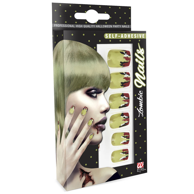 Halloween Uñas postizas Zombie