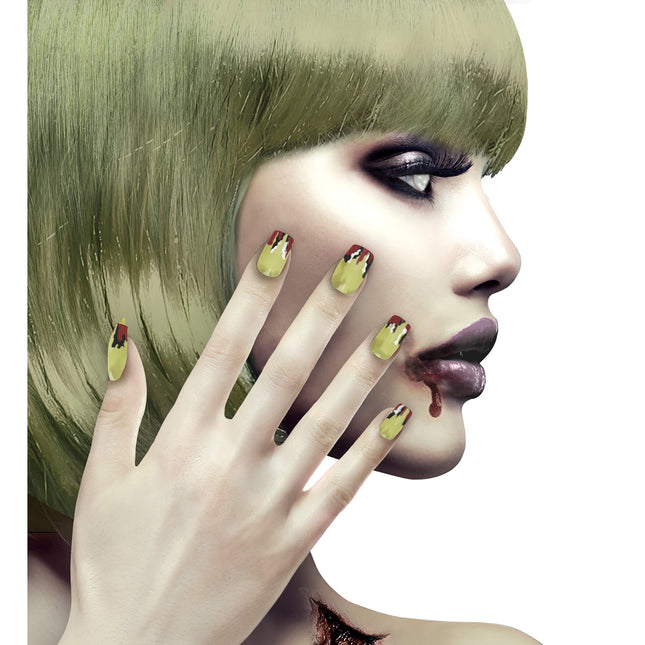 Halloween Uñas postizas Zombie