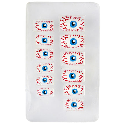 Halloween Uñas postizas Ojos